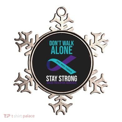Don't Walk Alone Stay Strong Suicided Prevention Awareness Ornament