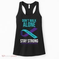 Don't Walk Alone Stay Strong Suicided Prevention Awareness Women's Tank Top thumb 0