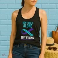 Don't Walk Alone Stay Strong Suicided Prevention Awareness Women's Tank Top thumb 2