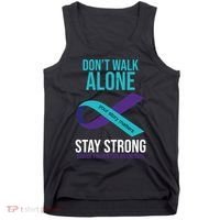 Don't Walk Alone Stay Strong Suicided Prevention Awareness Tank Top thumb 0