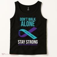 Don't Walk Alone Stay Strong Suicided Prevention Awareness Tank Top thumb 2
