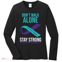 Don't Walk Alone Stay Strong Suicided Prevention Awareness Women's Long Sleeve Shirt thumb 0