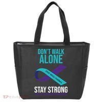 Don't Walk Alone Stay Strong Suicided Prevention Awareness Tote Bag thumb 0
