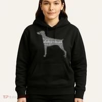Doberman with a Docked Tail & Floppy Ears Word Cloud Hoodie thumb 5