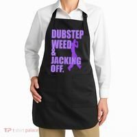 Dubstep Weed And Jacking Off Apron thumb 2