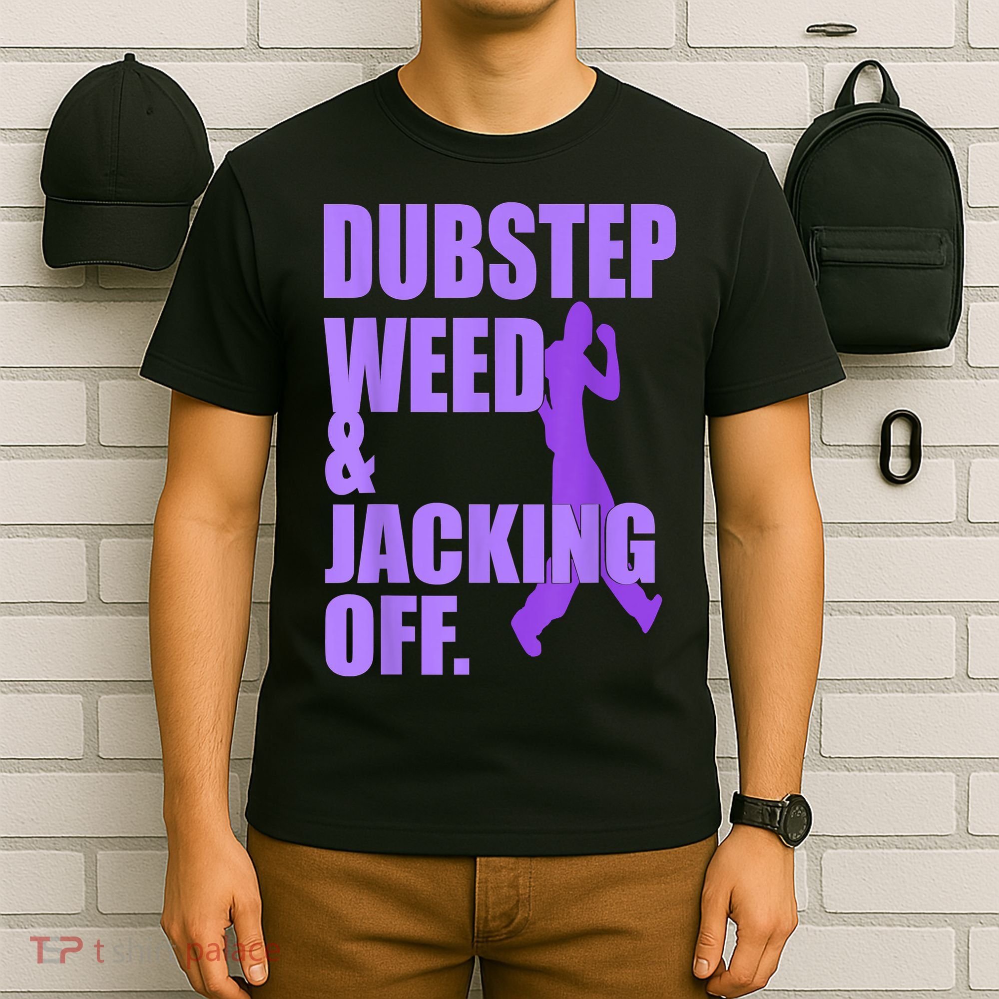 Dubstep Weed And Jacking Off T-Shirt