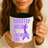 Dubstep Weed And Jacking Off Coffee Mug thumb 3