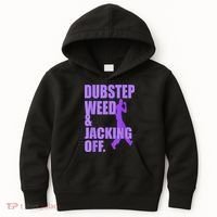 Dubstep Weed And Jacking Off Kids Hoodie thumb 0