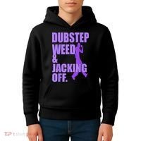 Dubstep Weed And Jacking Off Kids Hoodie thumb 4