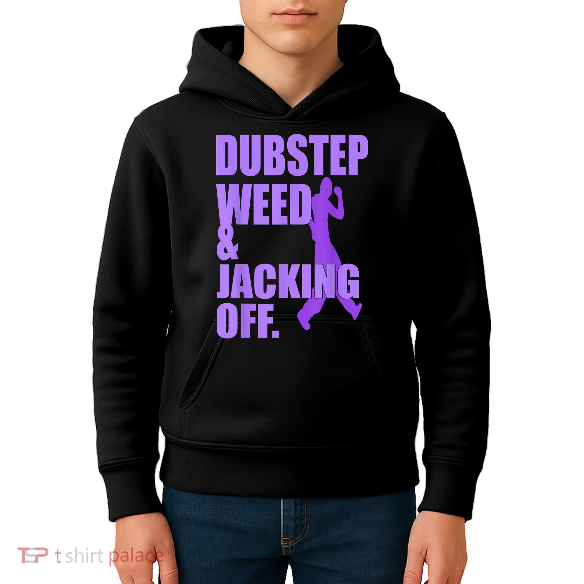 Dubstep Weed And Jacking Off Kids Hoodie