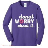 Donut Worry About It Kids Long Sleeve Shirt thumb 0