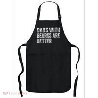 Dads With Beards Are Better FatherS Day Funny Dad Jokes Apron thumb 0