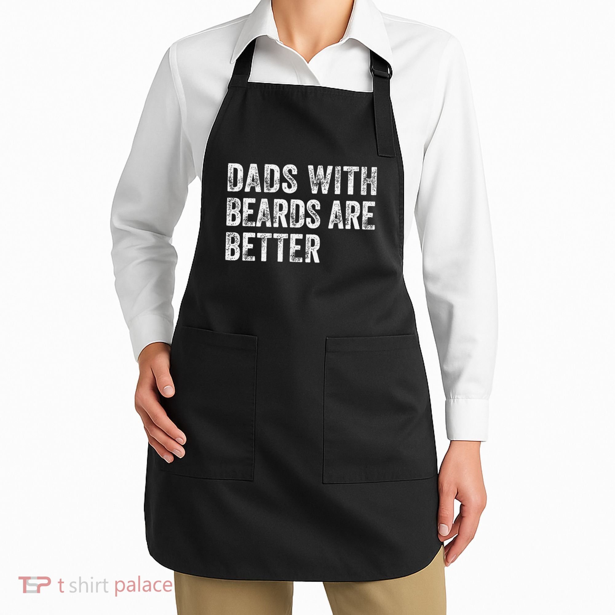 Dads With Beards Are Better FatherS Day Funny Dad Jokes Apron
