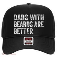 Dads With Beards Are Better FatherS Day Funny Dad Jokes Hat thumb 0