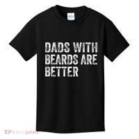 Dads With Beards Are Better FatherS Day Funny Dad Jokes Kids T-Shirt thumb 0