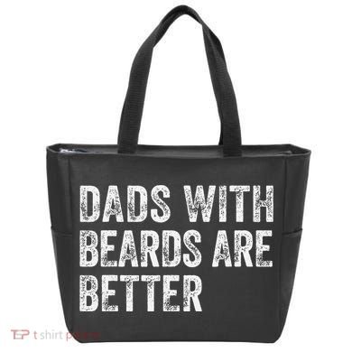 Dads With Beards Are Better FatherS Day Funny Dad Jokes Tote Bag