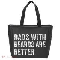 Dads With Beards Are Better FatherS Day Funny Dad Jokes Tote Bag thumb 0