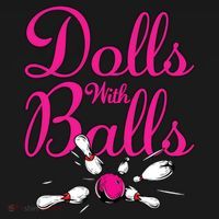Dolls With Balls, Funny Women Bowling Team Name Backpack thumb 2