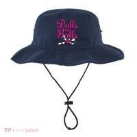 Dolls With Balls, Funny Women Bowling Team Name Bucket Hat thumb 0