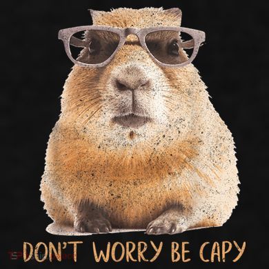 Dont Worry Be Capy Capybara Funny Capybara Lovers Ladies PosiCharge Tri-Blend Wicking Tank
