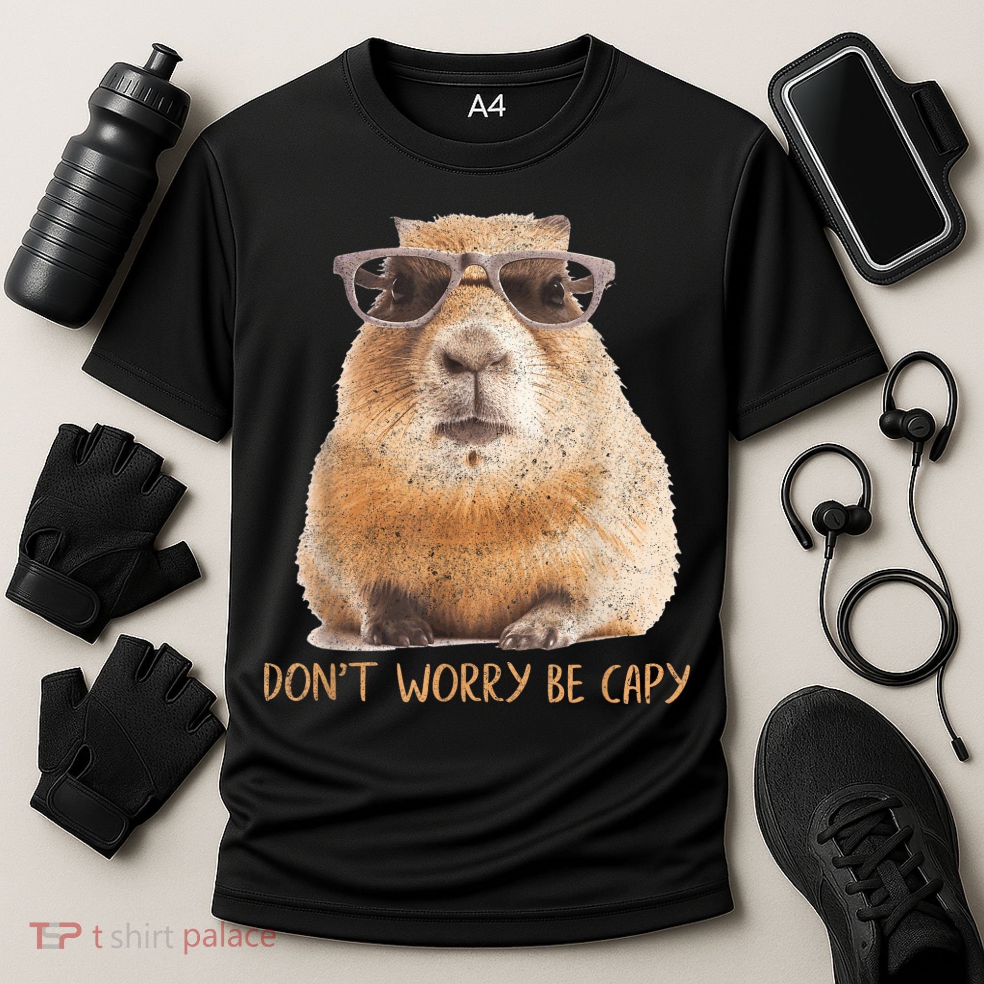 Dont Worry Be Capy Capybara Funny Capybara Lovers Cooling Performance Crew T-Shirt