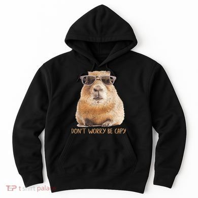 Dont Worry Be Capy Capybara Funny Capybara Lovers Hoodie