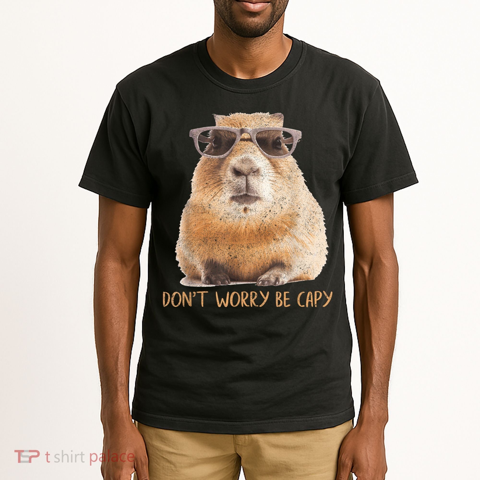 Dont Worry Be Capy Capybara Funny Capybara Lovers Tall T-Shirt
