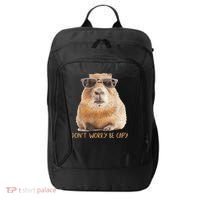 Dont Worry Be Capy Capybara Funny Capybara Lovers City Backpack thumb 0