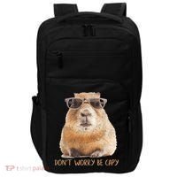Dont Worry Be Capy Capybara Funny Capybara Lovers Impact Tech Backpack thumb 0