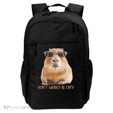 Dont Worry Be Capy Capybara Funny Capybara Lovers Backpack