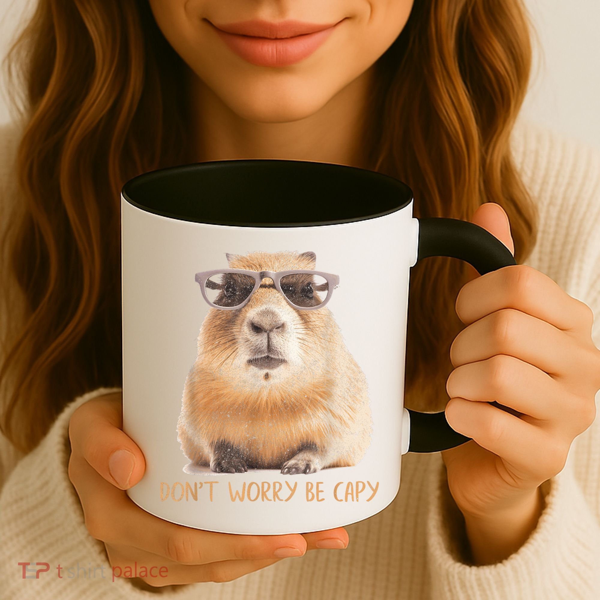 Dont Worry Be Capy Capybara Funny Capybara Lovers Coffee Mug