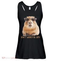 Dont Worry Be Capy Capybara Funny Capybara Lovers Ladies Essential Flowy Tank thumb 0