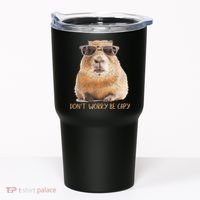 Dont Worry Be Capy Capybara Funny Capybara Lovers Tumbler thumb 0