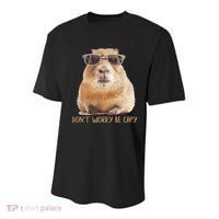 Dont Worry Be Capy Capybara Funny Capybara Lovers Youth Performance Sprint T-Shirt thumb 0