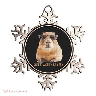 Dont Worry Be Capy Capybara Funny Capybara Lovers Ornament