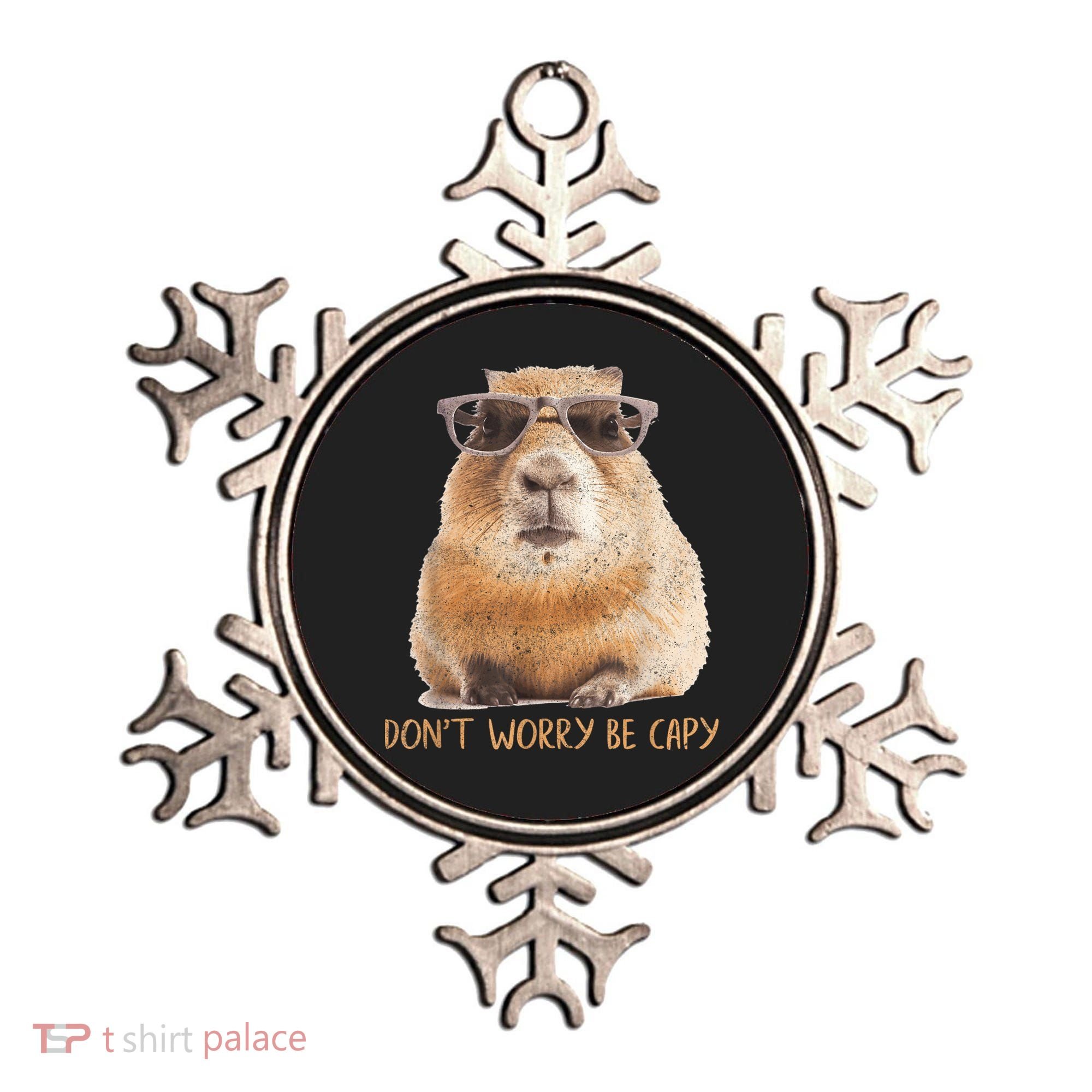 Dont Worry Be Capy Capybara Funny Capybara Lovers Ornament