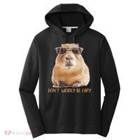 Dont Worry Be Capy Capybara Funny Capybara Lovers Performance Fleece Hoodie thumb 0