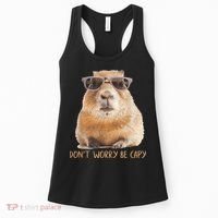Dont Worry Be Capy Capybara Funny Capybara Lovers Women's Tank Top thumb 0