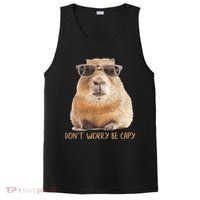 Dont Worry Be Capy Capybara Funny Capybara Lovers PosiCharge Competitor Tank thumb 0