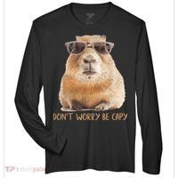 Dont Worry Be Capy Capybara Funny Capybara Lovers Zone Performance Long-Sleeve T-Shirt thumb 0