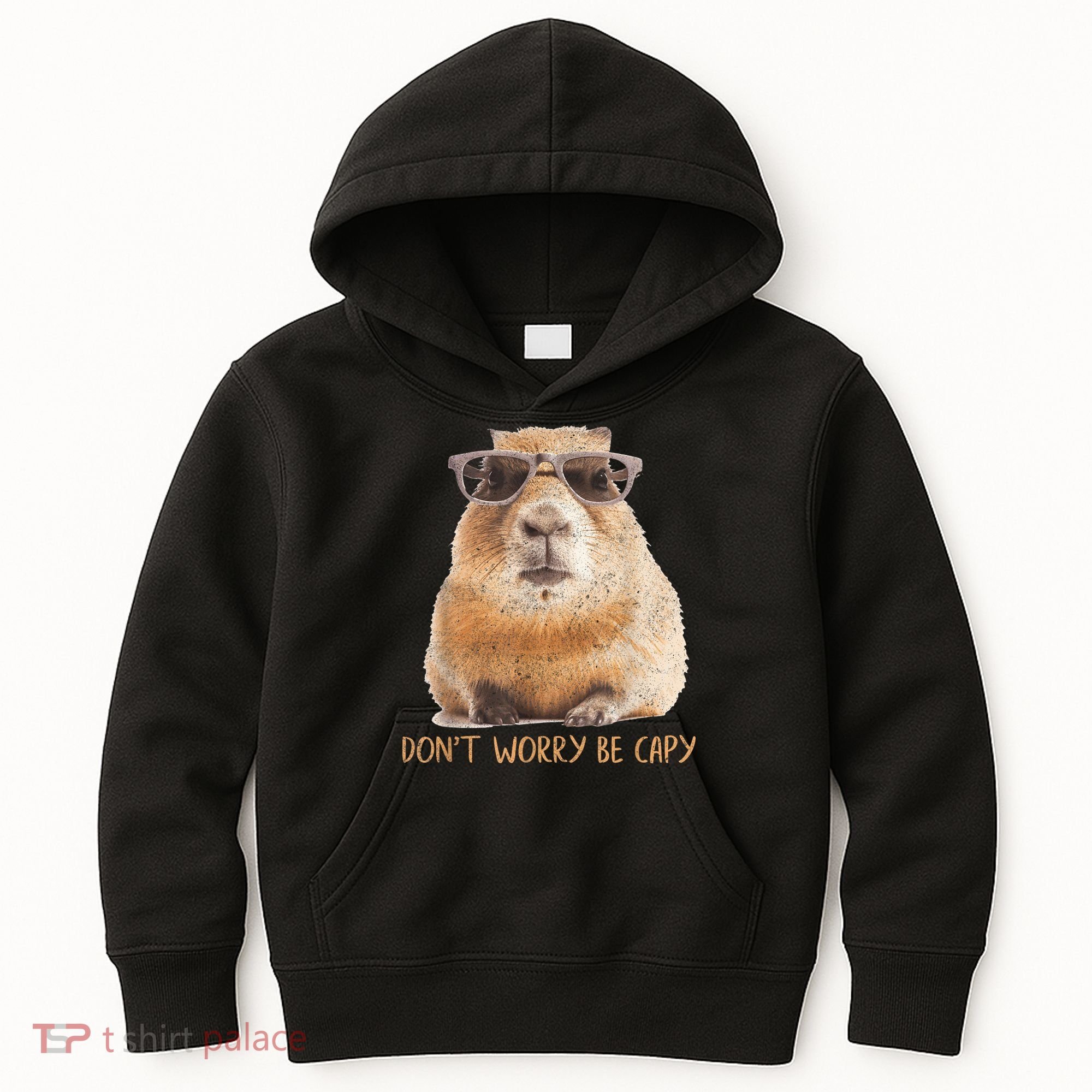 Dont Worry Be Capy Capybara Funny Capybara Lovers Kids Hoodie