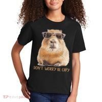 Dont Worry Be Capy Capybara Funny Capybara Lovers Kids T-Shirt thumb 2