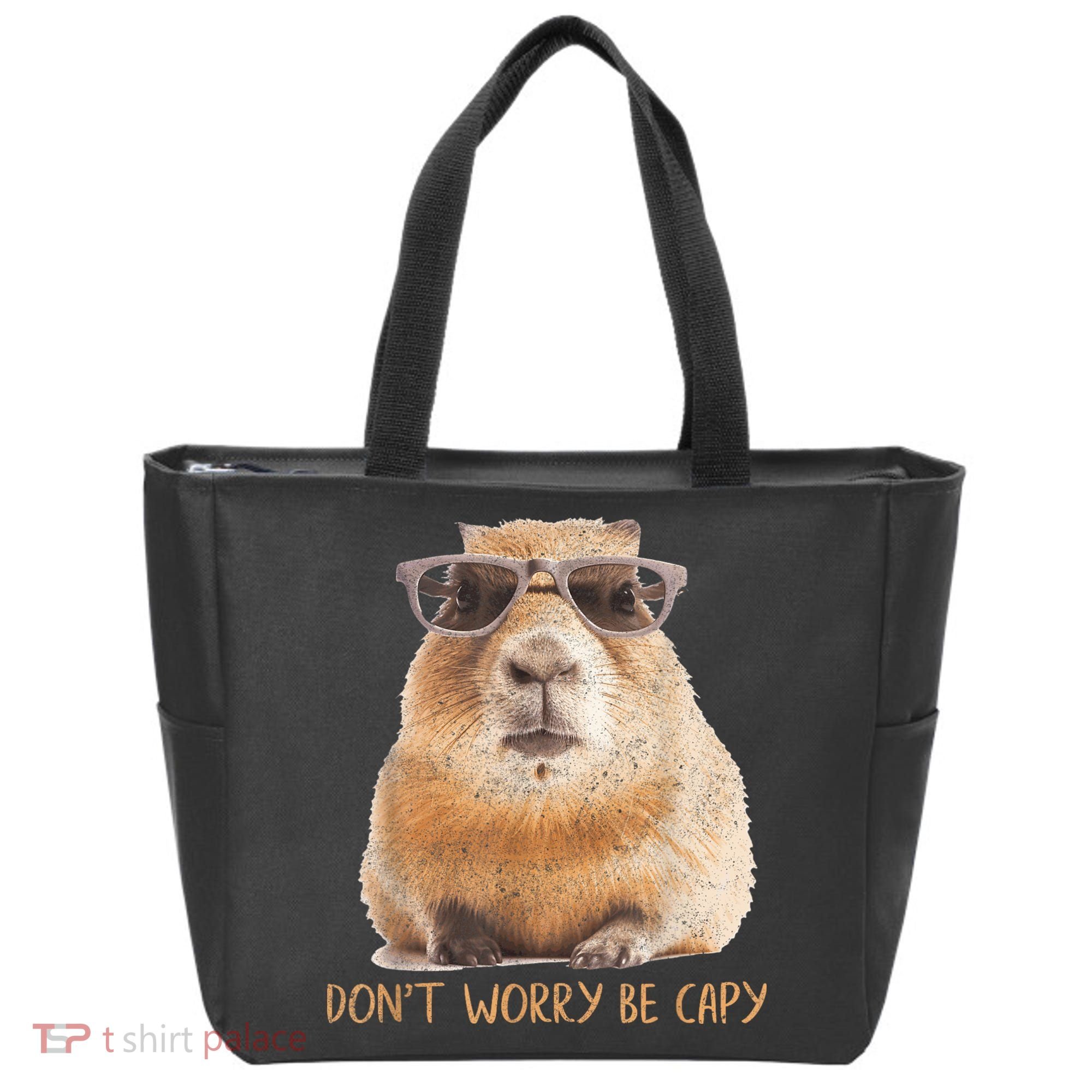 Dont Worry Be Capy Capybara Funny Capybara Lovers Tote Bag