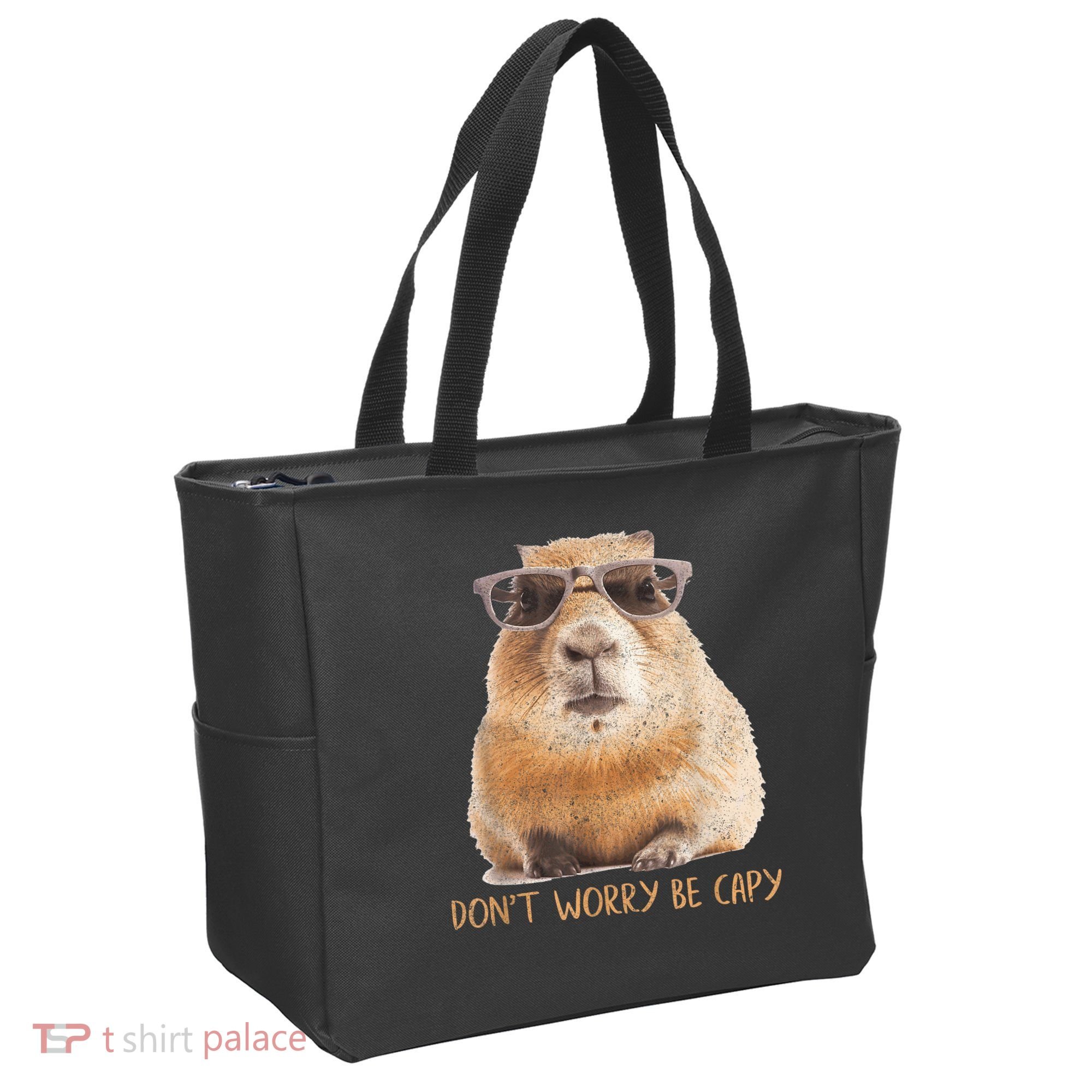 Dont Worry Be Capy Capybara Funny Capybara Lovers Tote Bag