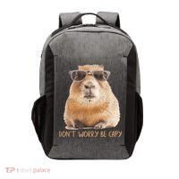 Dont Worry Be Capy Capybara Funny Capybara Lovers Vector Backpack thumb 0