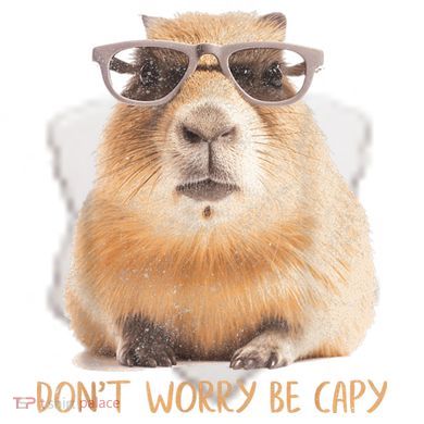 Dont Worry Be Capy Capybara Funny Capybara Lovers Ceramic Ornament