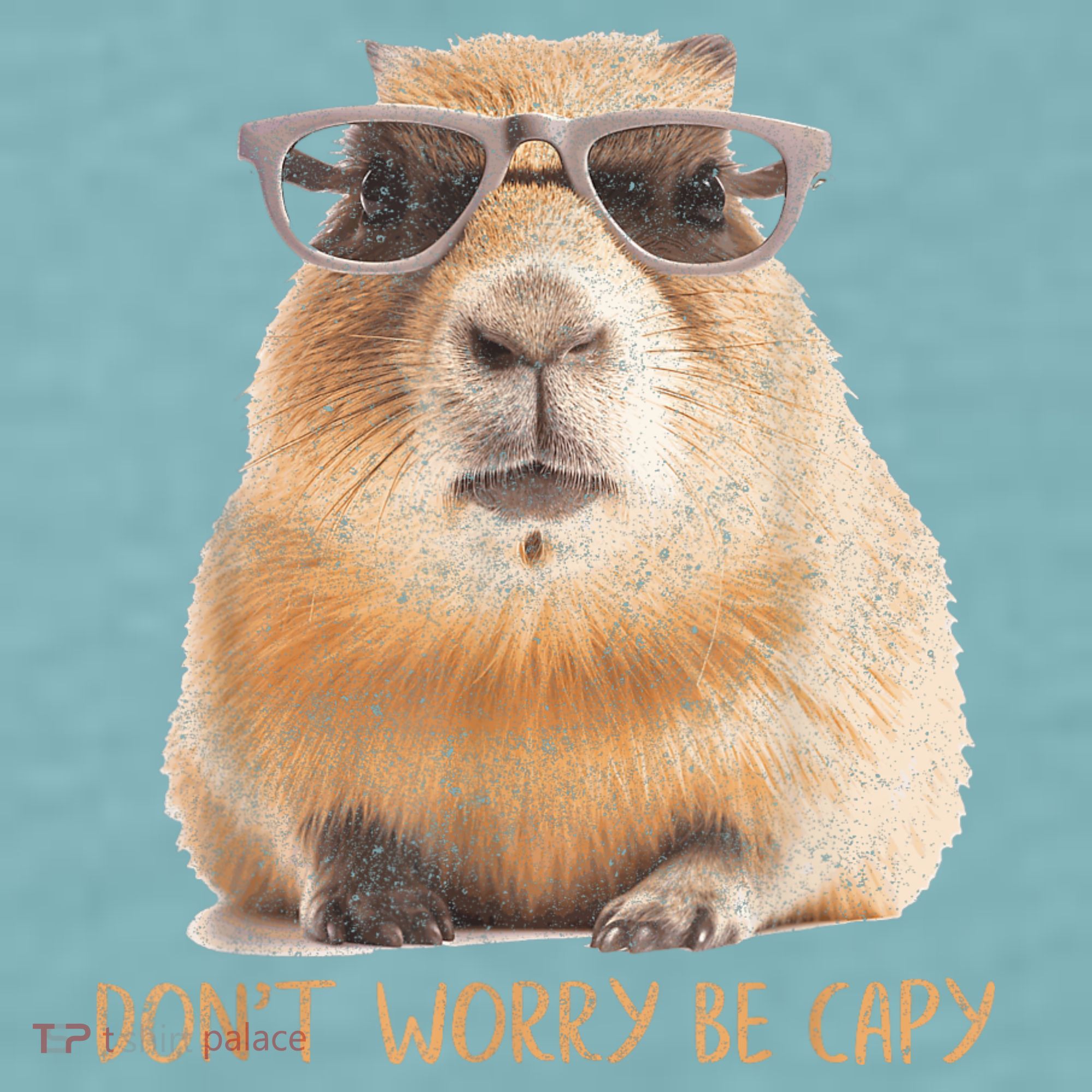 Dont Worry Be Capy Capybara Funny Capybara Lovers Sueded Cloud Jersey T-Shirt