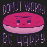 Donut Worry Be Happy Cute Gift Women's Sweatshirt thumb 2