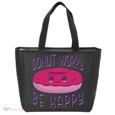 Donut Worry Be Happy Cute Gift Tote Bag