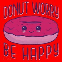 Donut Worry Be Happy Cute Gift Santa Hat thumb 1
